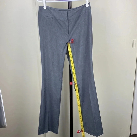 Gray mid rise slacks trouser straight leg formal office dress pants size6 - Picture 14 of 14